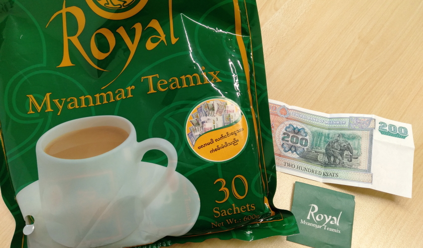 「Myanmar Teamix Royal」に紙幣！当たりました！